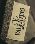 "VALENTINO BOUTIQUE" 80's Brushed alpaca skirt suit