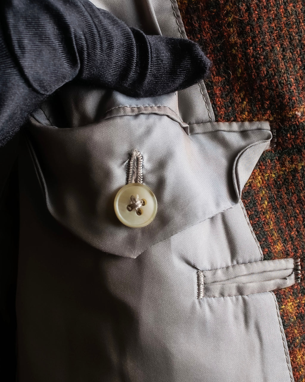 "Burberrys" Warm-colored checked twill tailored jacket