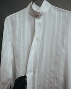 -SPECIAL- “CHANEL” 08 Cruise Collection Sheer cotton stand collar shirt