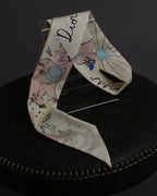 "Christian Dior" Dior Explore allegorical motif twilly mitzah scarf