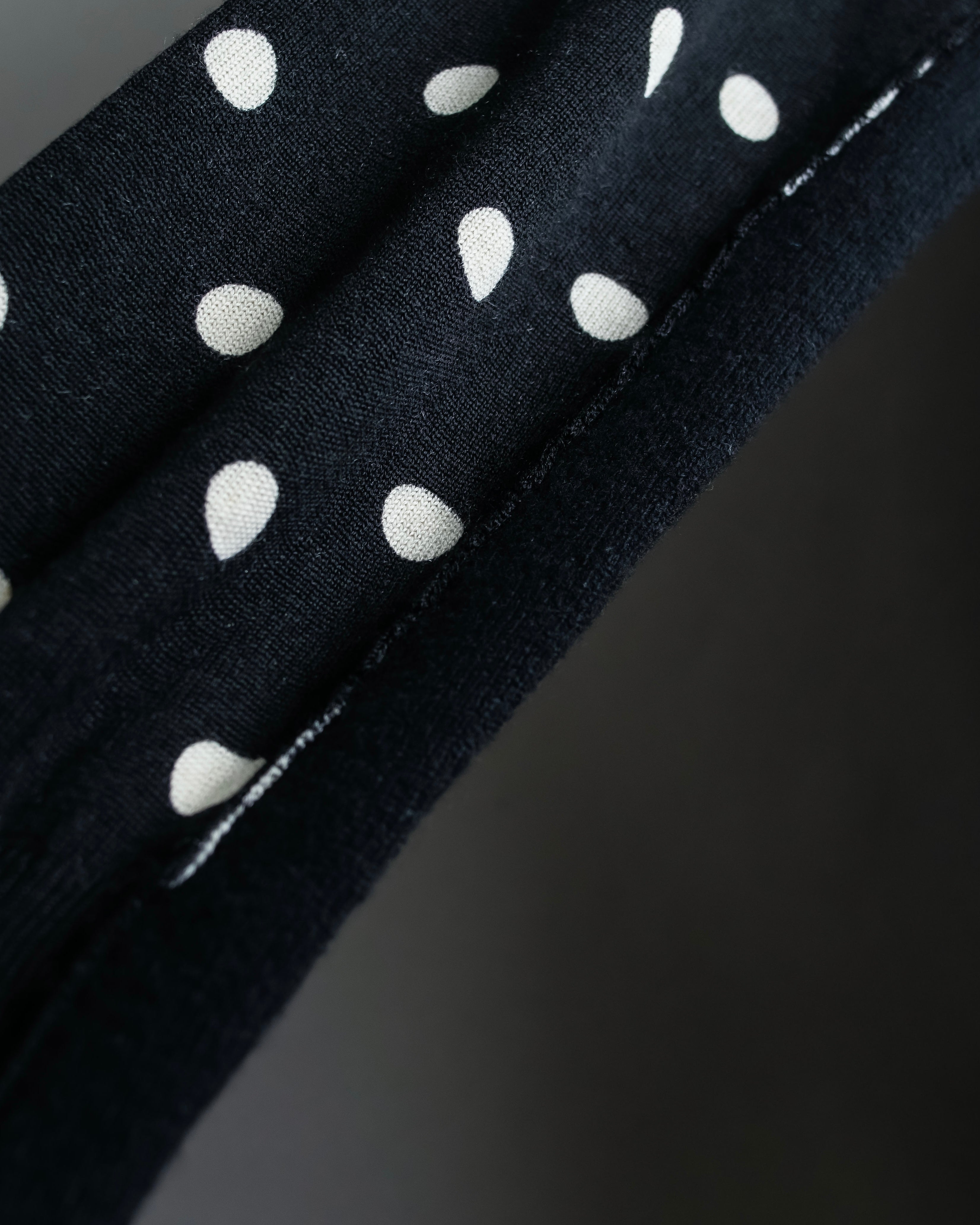 “Comme des Garçons Comme des Garçons“ Dot patterned wool knit cardigan