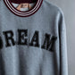 "Ｎ21 NUMERO VENTUNO" DREAM rhinestone design box silhouette
sweatshirt