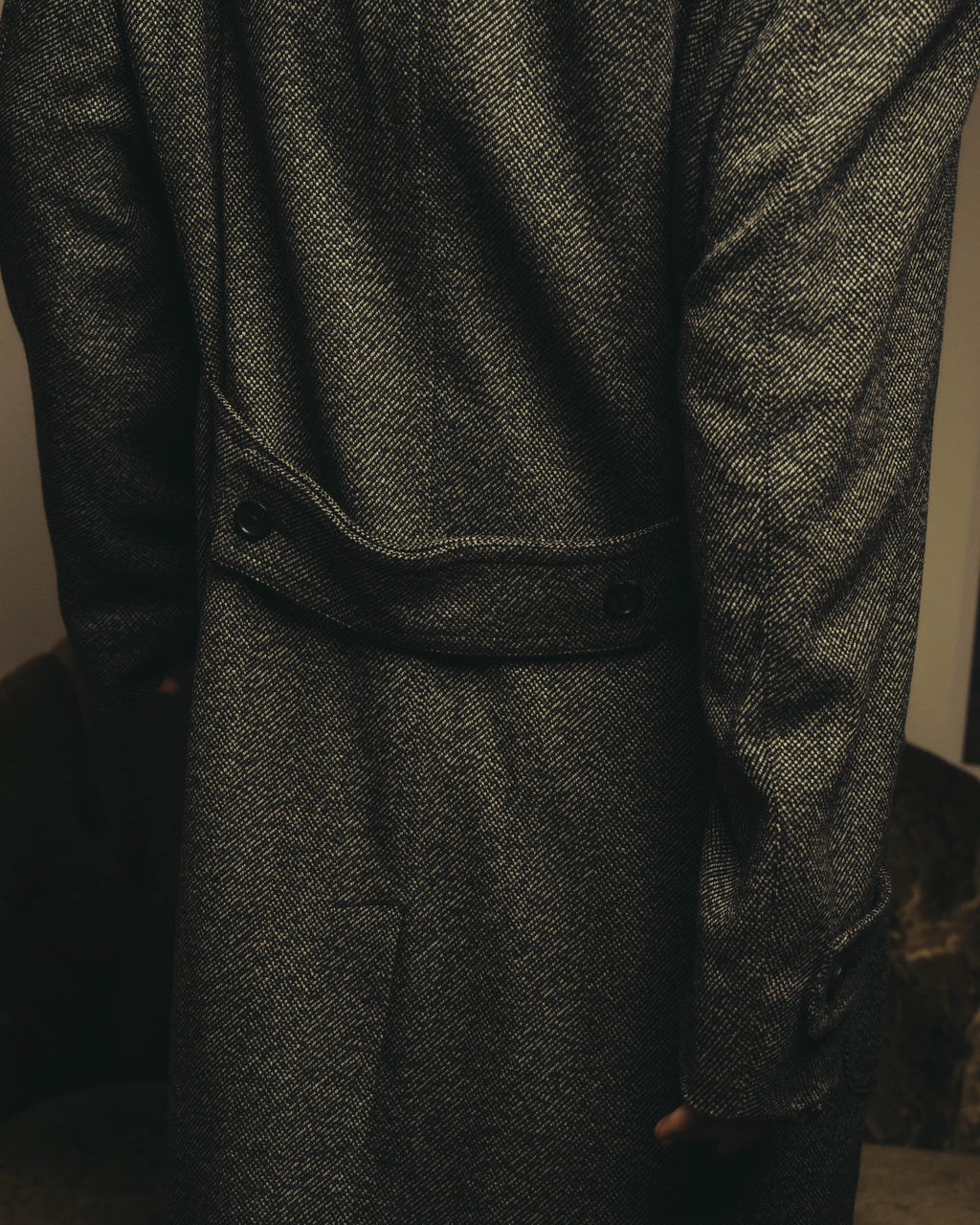 -SPECIAL- "GUCCI" 00's-10's Luxurious beaver fur-collar wool overcoat
