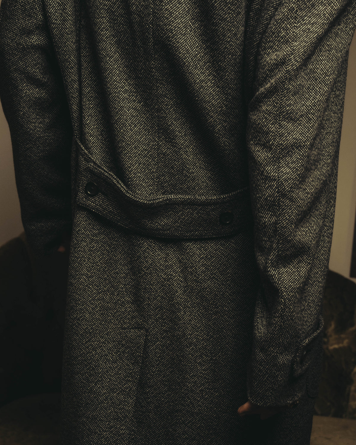 -SPECIAL- "GUCCI" 00's-10's Luxurious beaver fur-collar wool overcoat