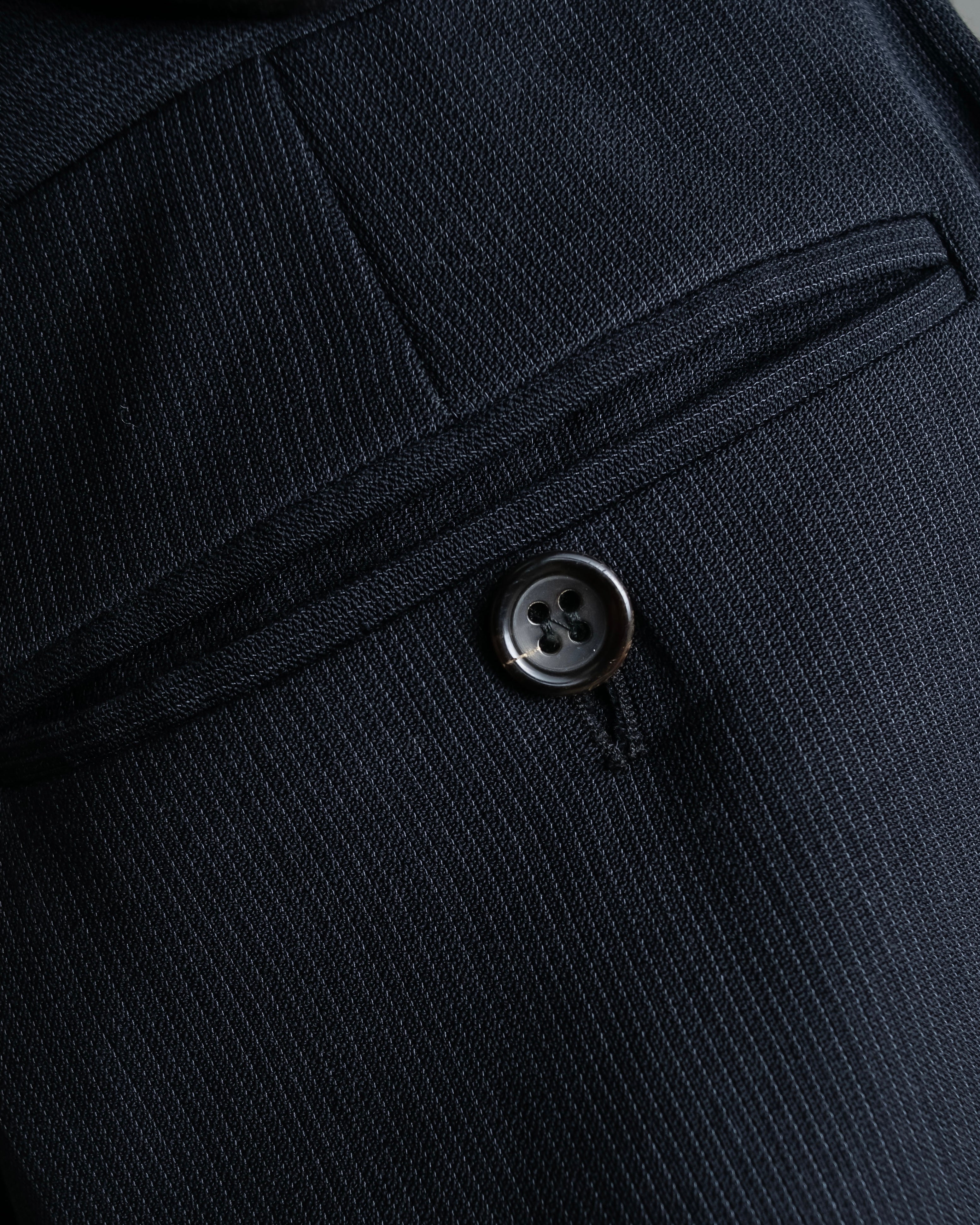 "GIORGIO ARMANI" Beautiful drape navy wool set up