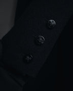 –SPECIAL– "CHANEL" 04SS sculpted princess-line wool crepe coat