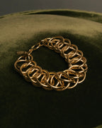 “LOEWE” 90’s-00’s gold ring chain bracelet