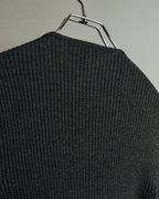 “GUCCI” 90’s-00’s Ribbed knit cardigan with gold buttons