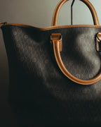 "Christian Dior" 70's-80's Honeycomb travel bag