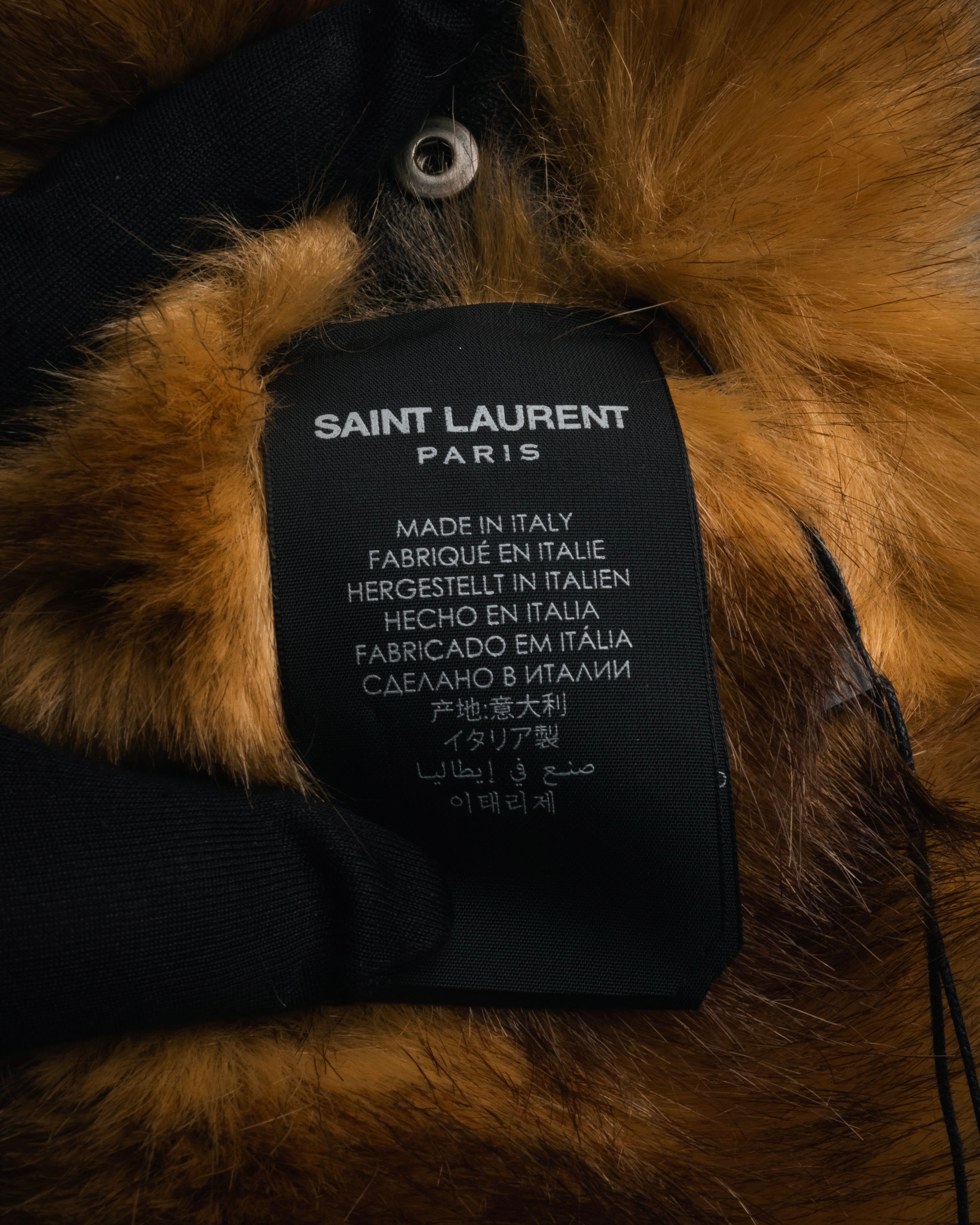 “SAINT LAURENT PARIS“ 2021-2022 Faux fur wrist cuffs