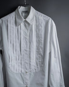 "CHANEL" 96's Spring collection tuck pleats shirt