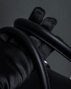 "Salvatore Ferragamo" Gancini motif design leather bowling bag