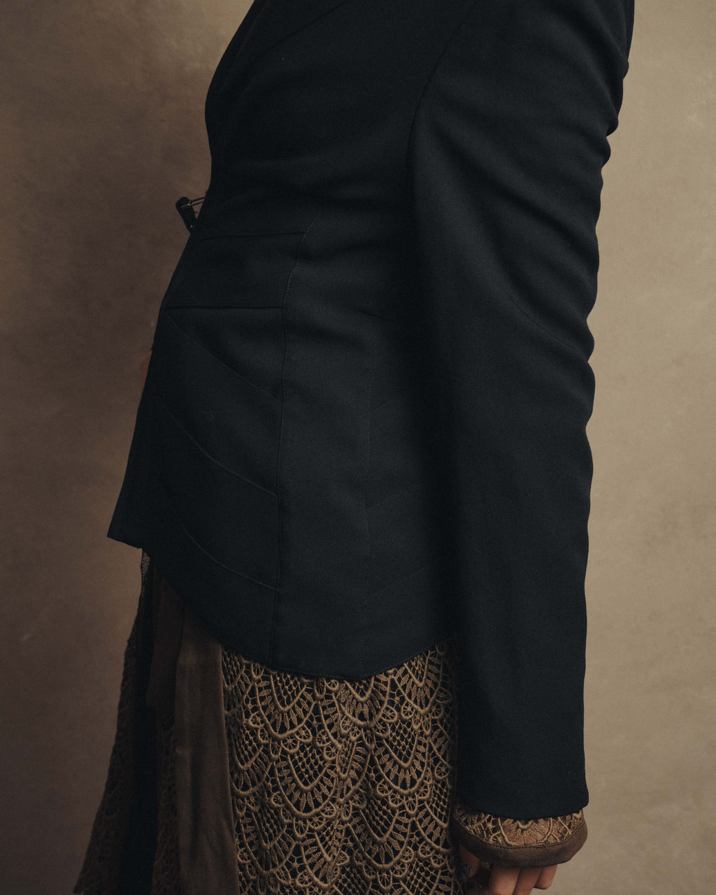 -SPECIAL- “Jean Paul GAULTIER FEMME” 2005-2011 Corset lace-up tailored zip jacket
