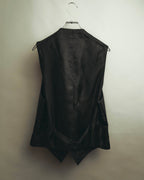 -SPECIAL- “HERMES” 2007-2009 Super 100s pinstripe tailored long gilet