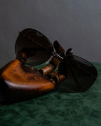 "LOEWE" Temple chain detail teardrop frame sunglasses