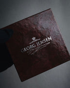 "Georg Jensen" Late 80s - Early 90s sculptural shell motif cufflinks