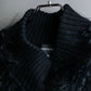 "EMPORIO ARMANI"  Fur fringe design cropped sleeve pullover