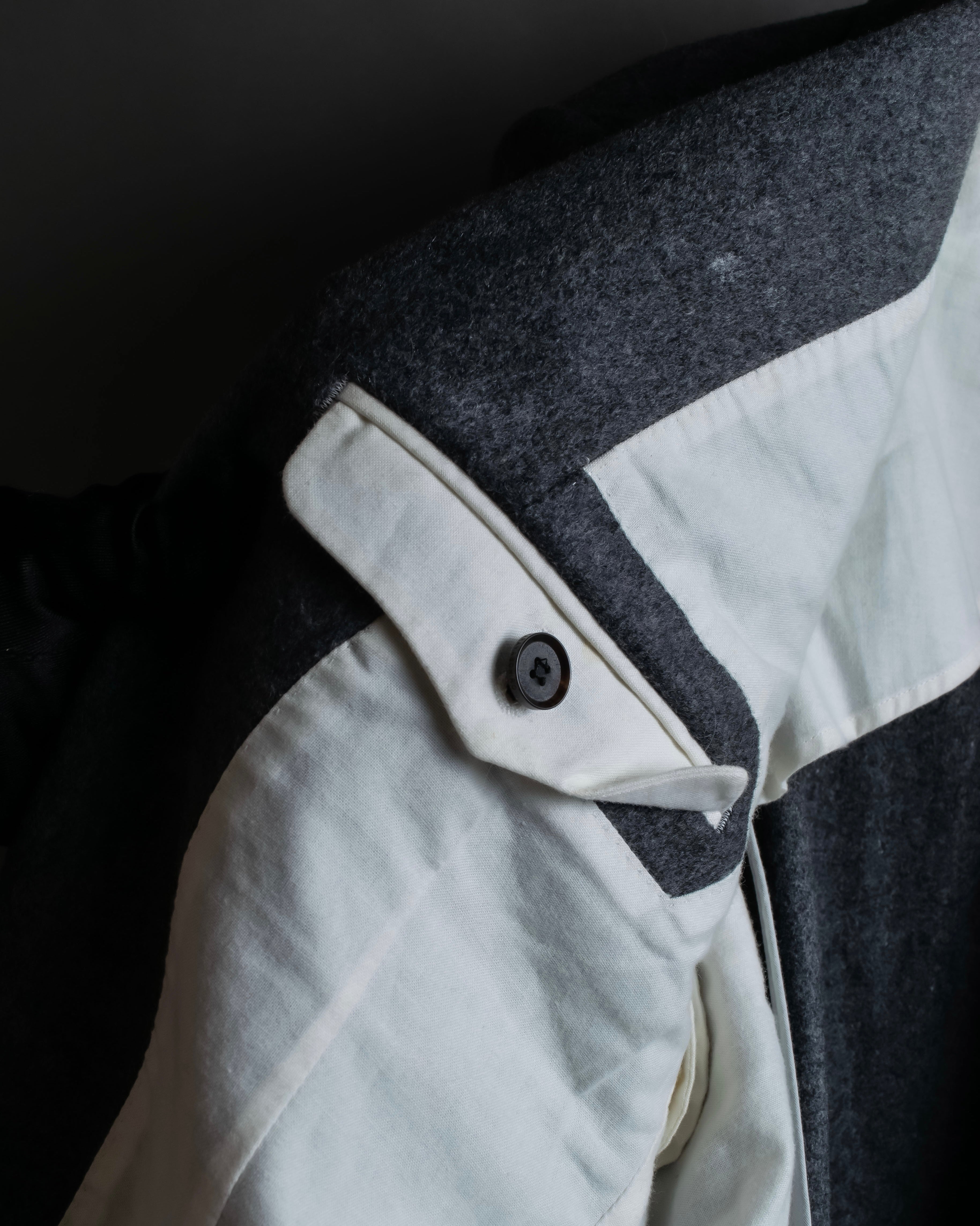 "MIHARA YASUHIRO" Hidden zip detail tailored jacket