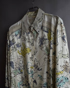 "HERMES" Margiela period Les Étoiles, Stars silk shirt