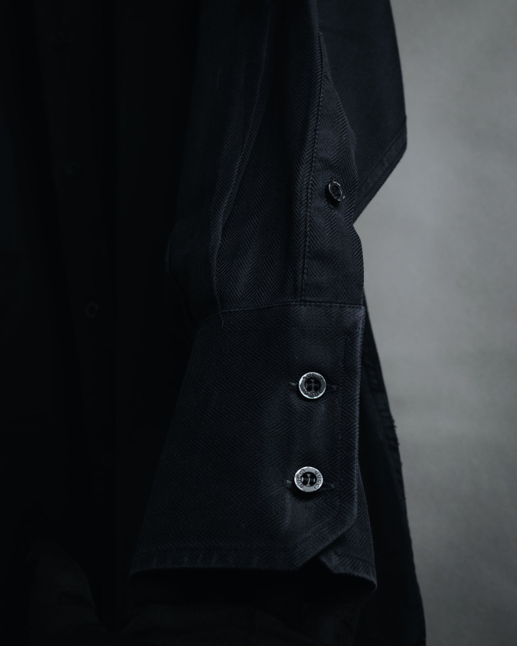 "GUCCI" 2008-2010 Herringbone wide collar dress shirt