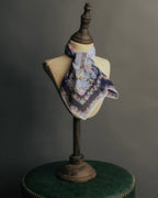 “YVES SAINT LAURENT” 80’s-90’s Floral border scarf
