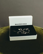 “BALENCIAGA” 2017-2023 organic heart and arrow clip-on drop earrings