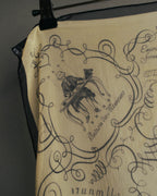 "Hermès" 80's-90's Sheer silk chiffon scarf