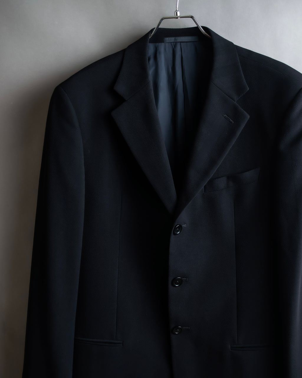 "ARMANI COLLEZIONI" Herringbone weave classical detail set up