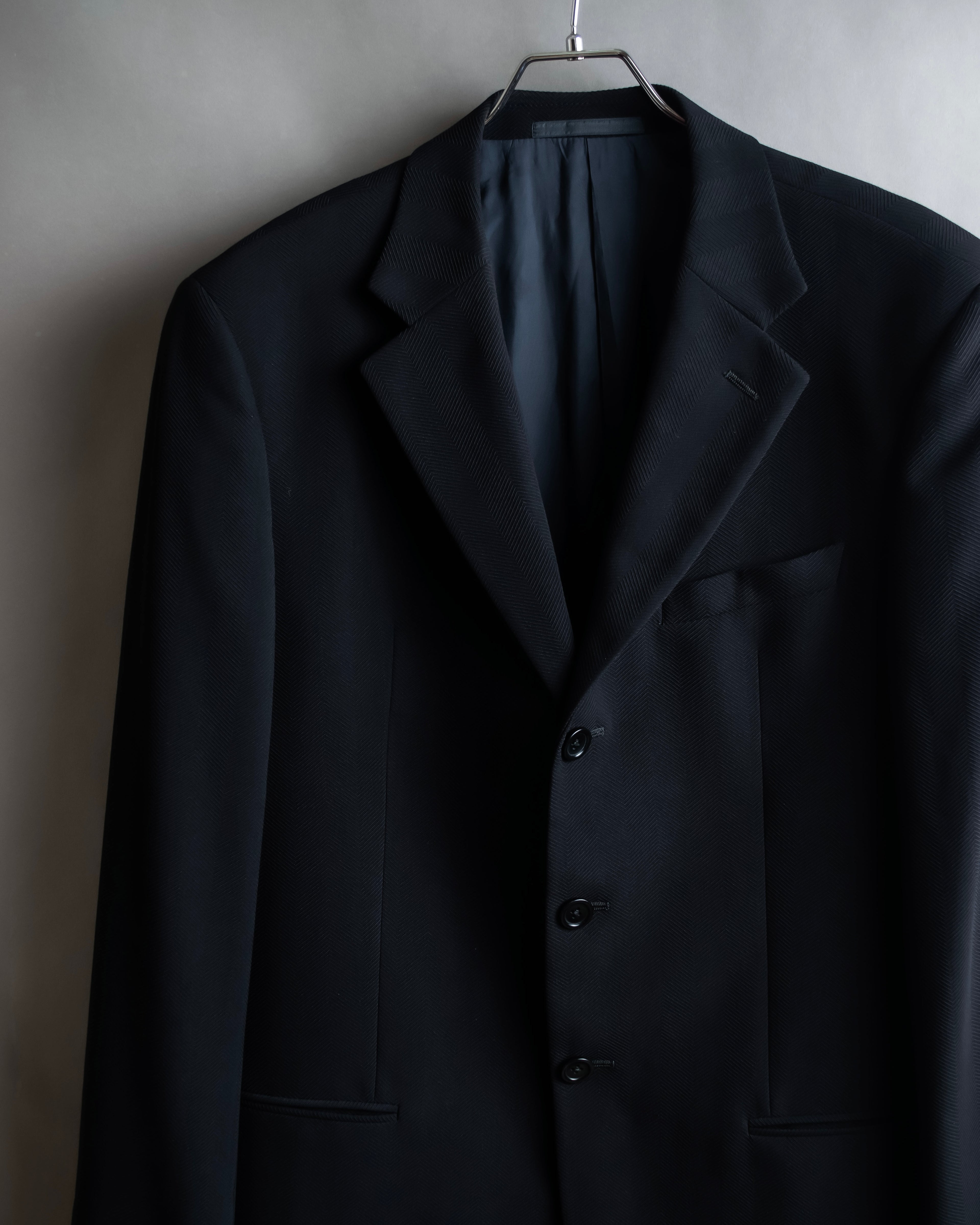 "ARMANI COLLEZIONI" Herringbone weave classical detail set up