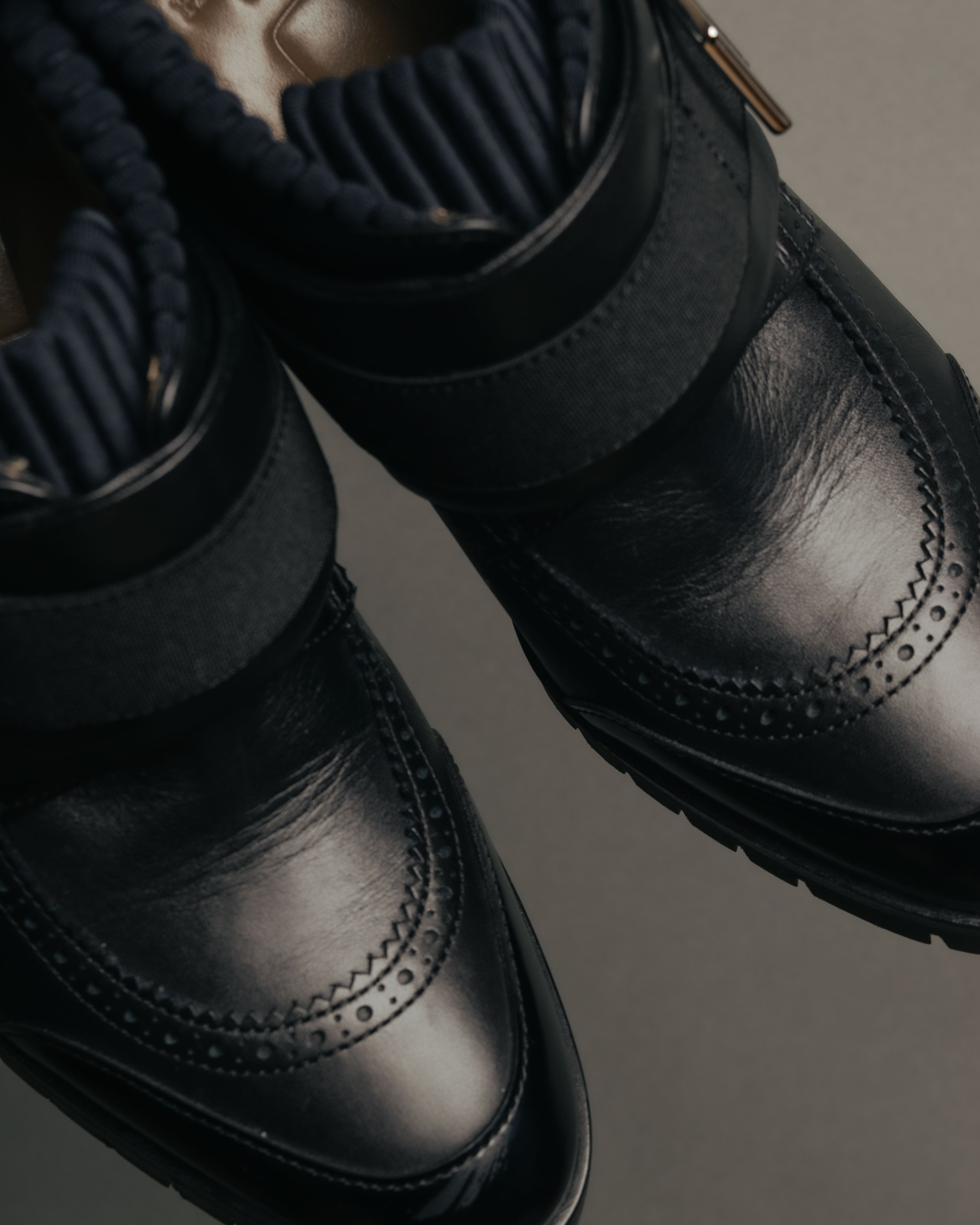 “HERMÈS” 2017-2022 Aw hybrid brogue sock ankle boots