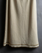 "GUCCI" Gold stripe knit maxi skirt