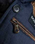 "Dolce & Gabbana" Lightly brushed liner-equipped trench coat