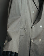 -SPECIAL- "Y's for men" 80's Double breasted houndstooth long jacket