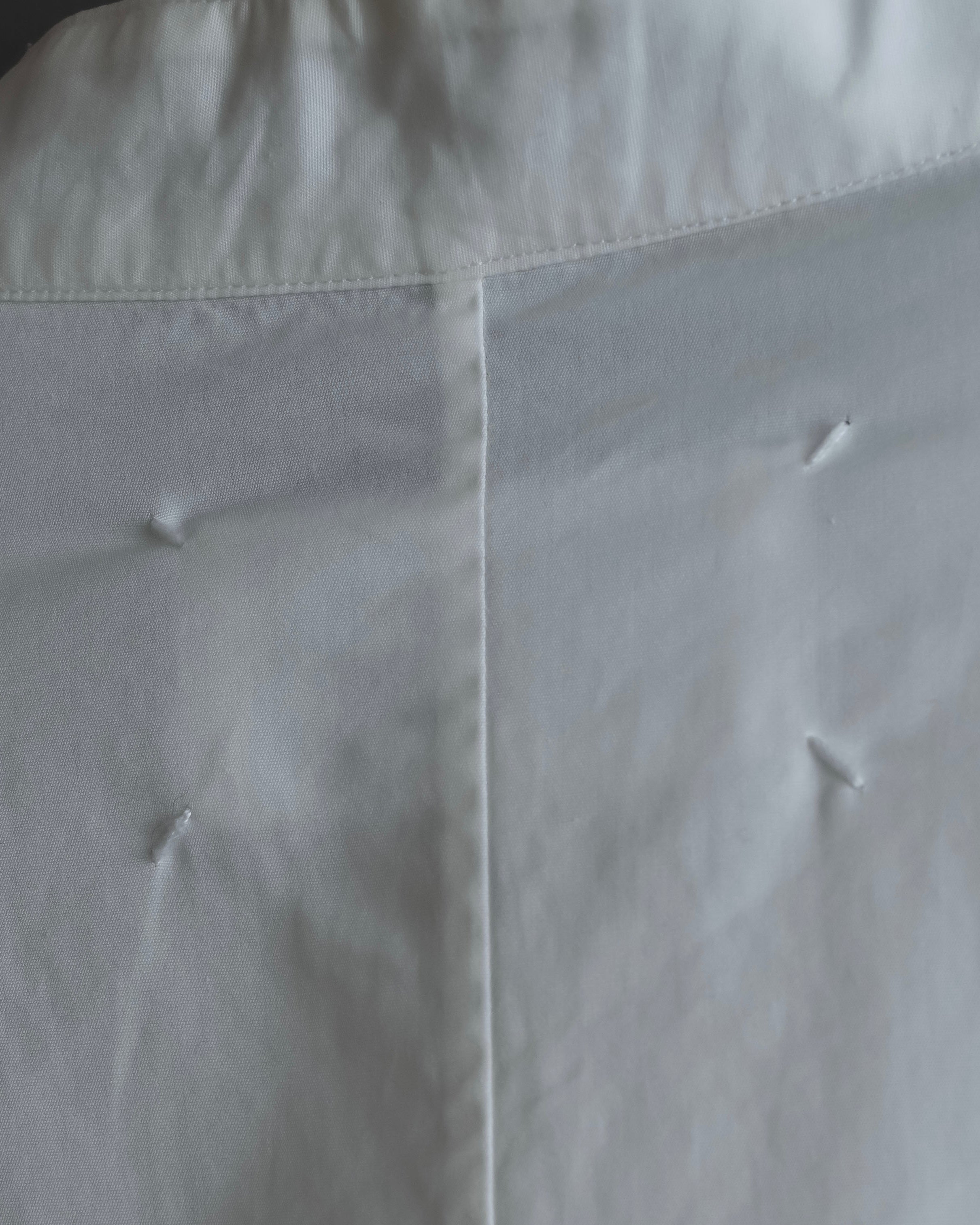 "MAISON MARGIELA" 18AW No-collar design Super long shirt