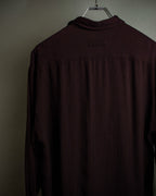 "JEAN PAUL GAULTIER" Draping form burgundy shirt