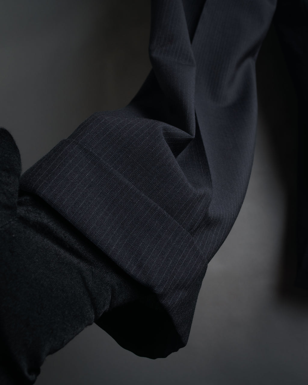 “ARMANI COLLEZIONI” 00’s Pinstriped three button suit set