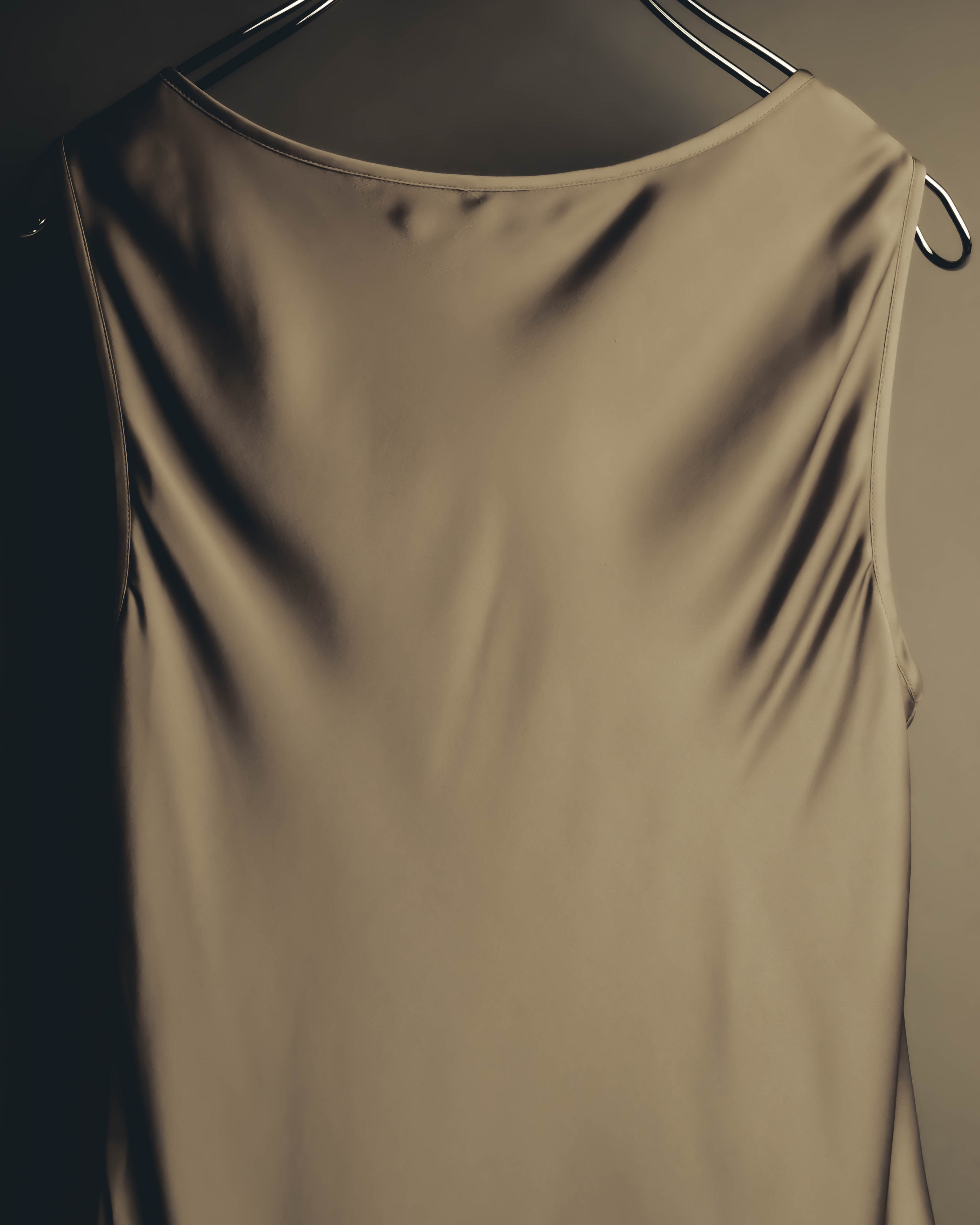 "GIORGIO ARMANI" 90's-00's Draped silk sleeveless top and skirt set