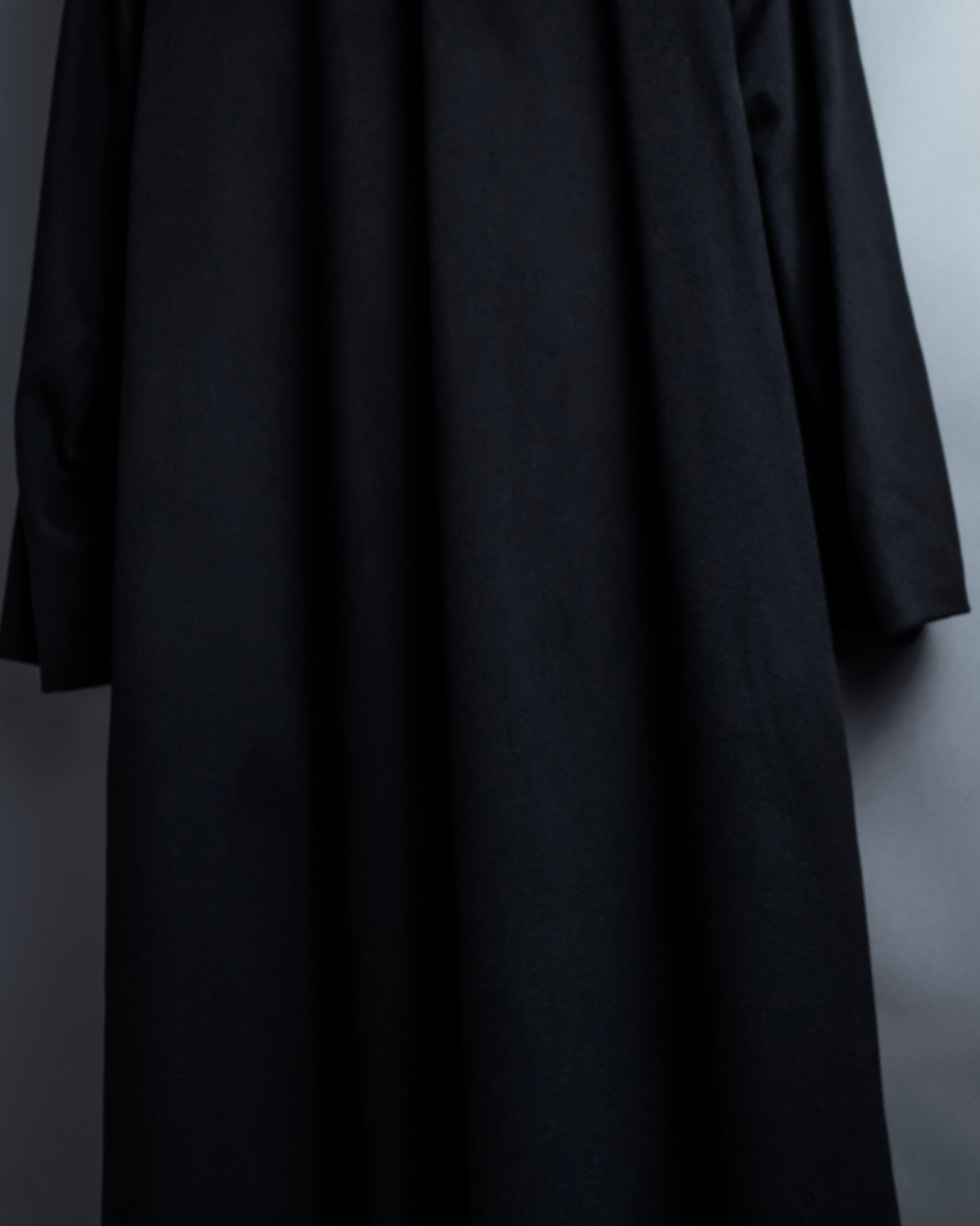 "Vintage raglan sleeve 100% cashmere stand-collar coat"