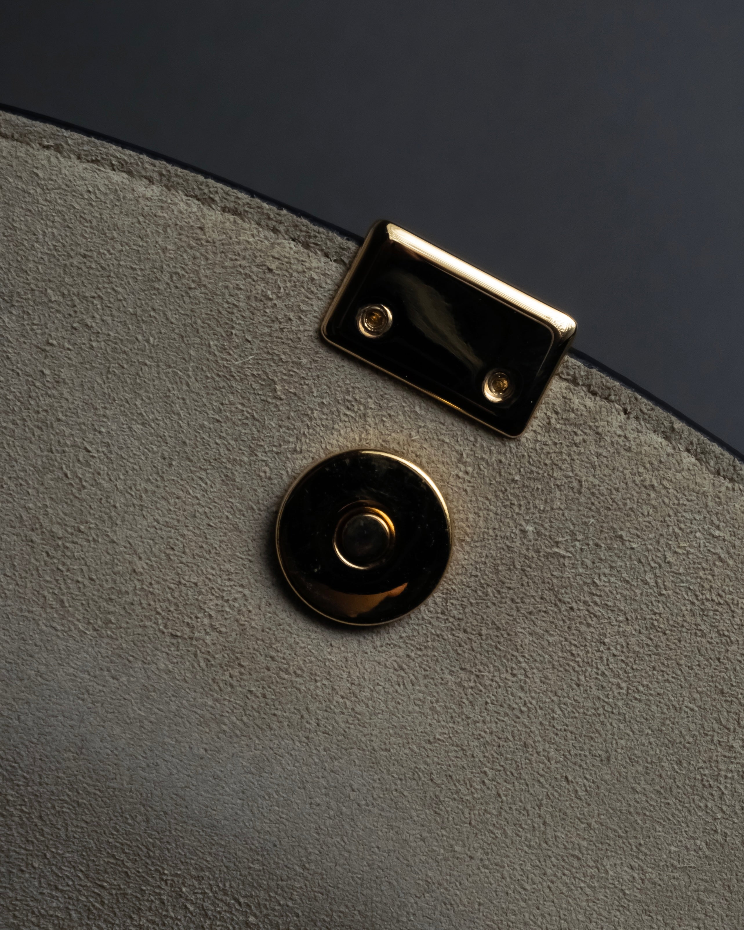 "Chloe" Georgia double flap design leather bag