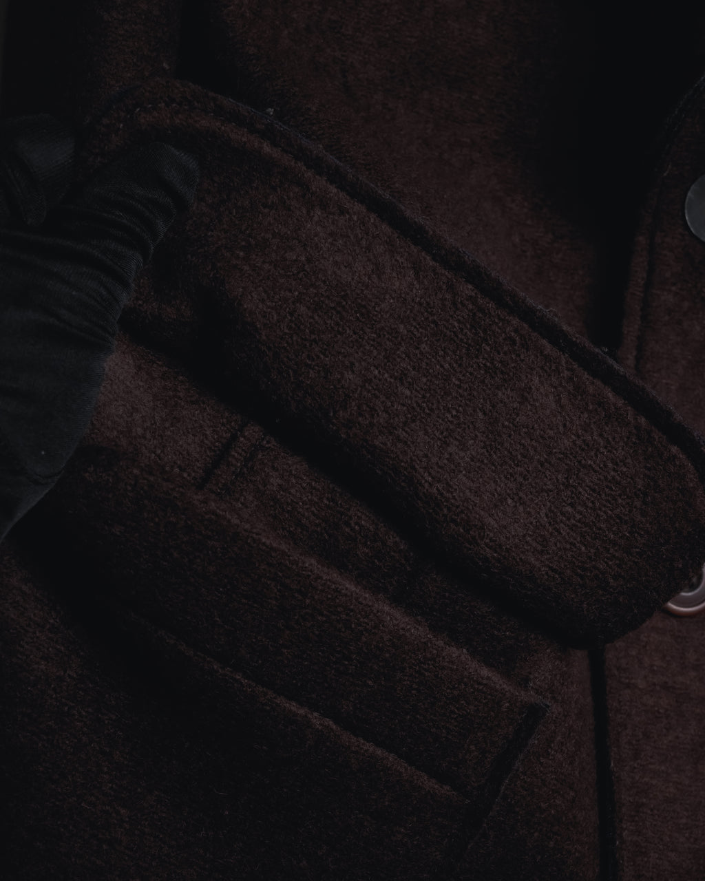 "BOB" Brushed wool single-breasted coat