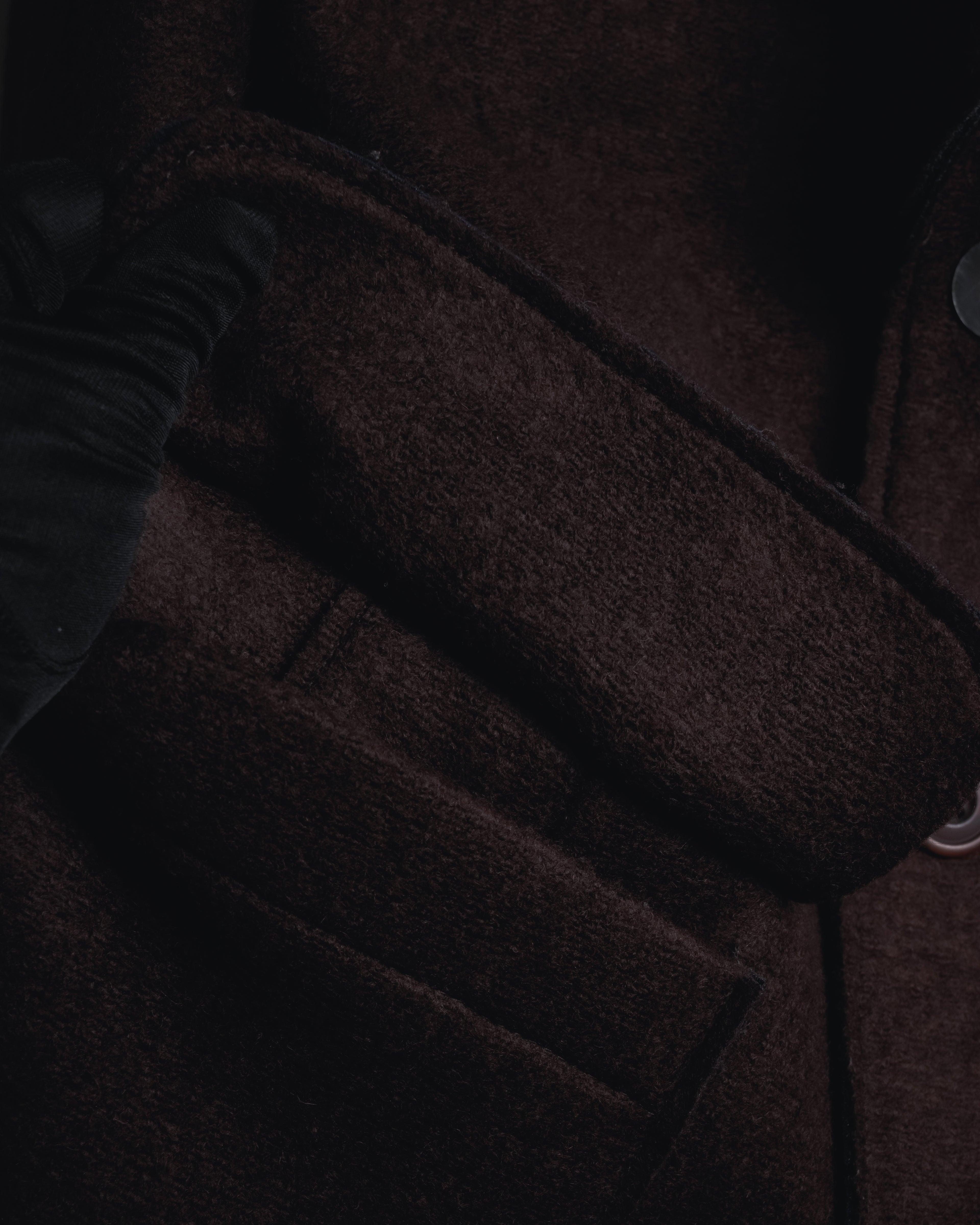 "BOB" Brushed wool single-breasted coat