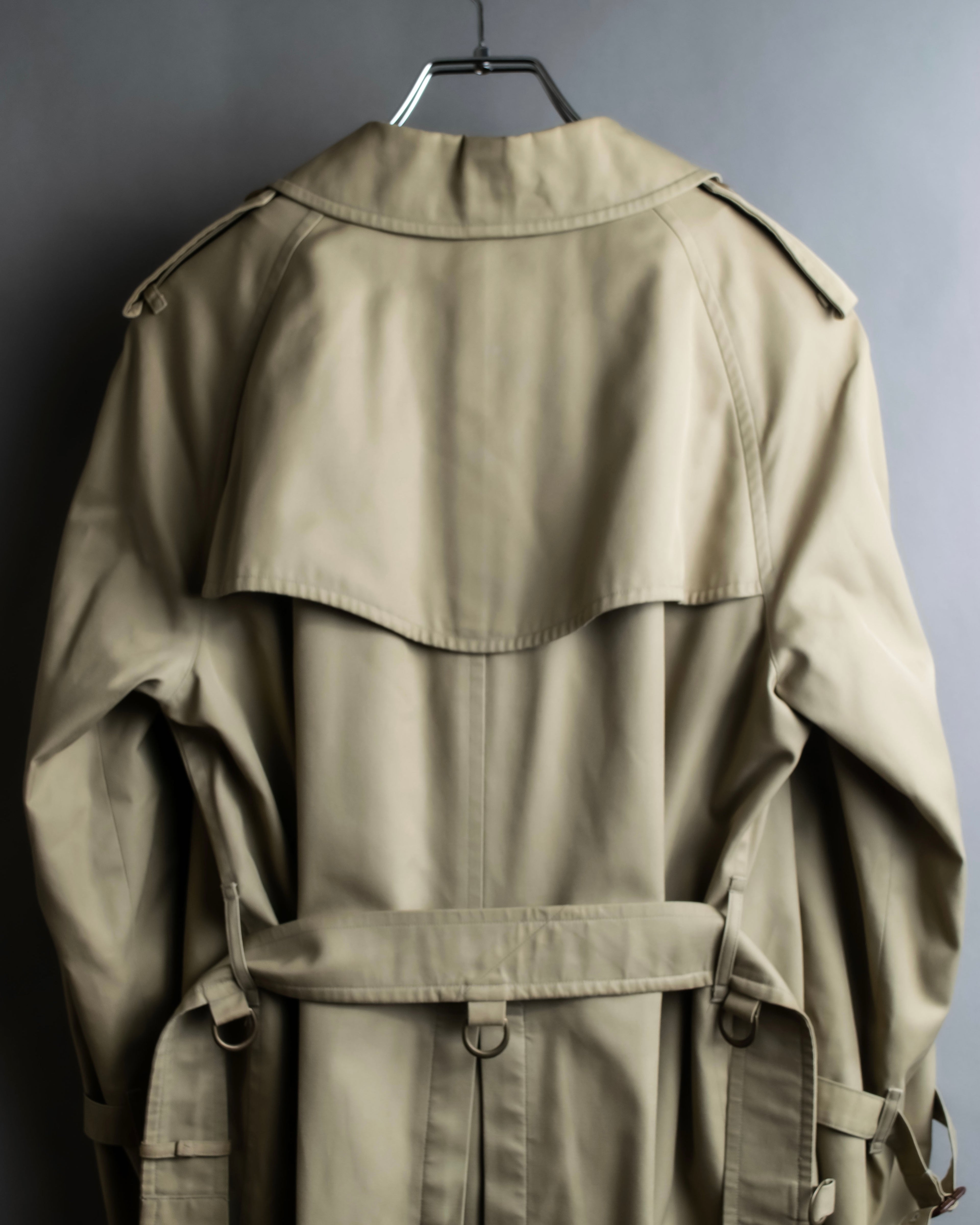 "BURBERRYS" Military detail long trench coat