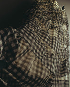 -SPECIAL- "tricot COMME des GARÇONS" 07SS Gingham check sheer tiered ruffle skirt