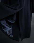 "BURBERRYS" High density wool stand collar coat