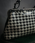 “JUNYA WATANABE COMME des GARÇONS” 2010’s Houndstooth embossed leather doctor bag