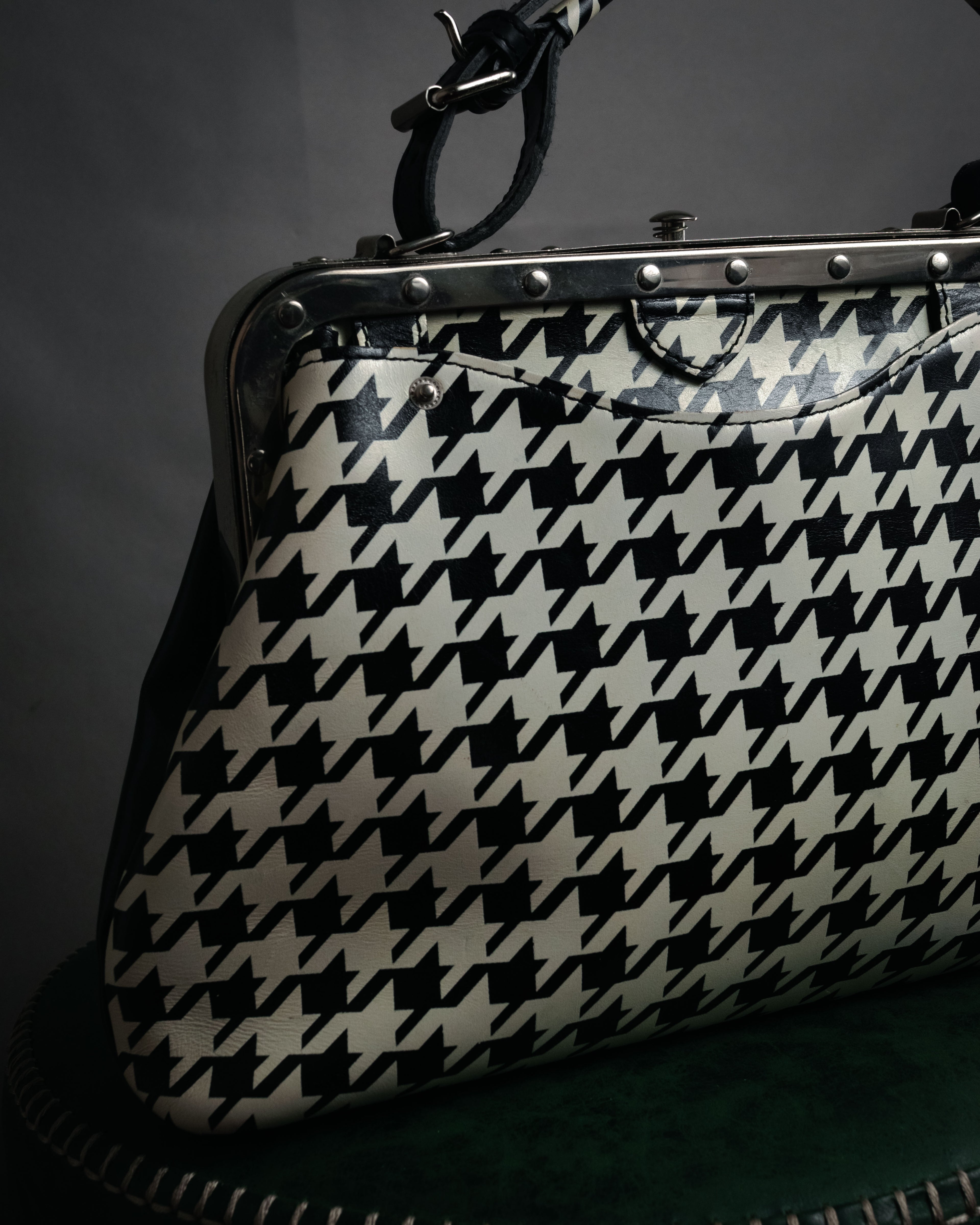 “JUNYA WATANABE COMME des GARÇONS” 2010’s Houndstooth embossed leather doctor bag