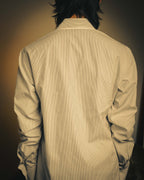 -SPECIAL- "Dior" 00's-10's Fine pinstripe concealed placket dress shirt