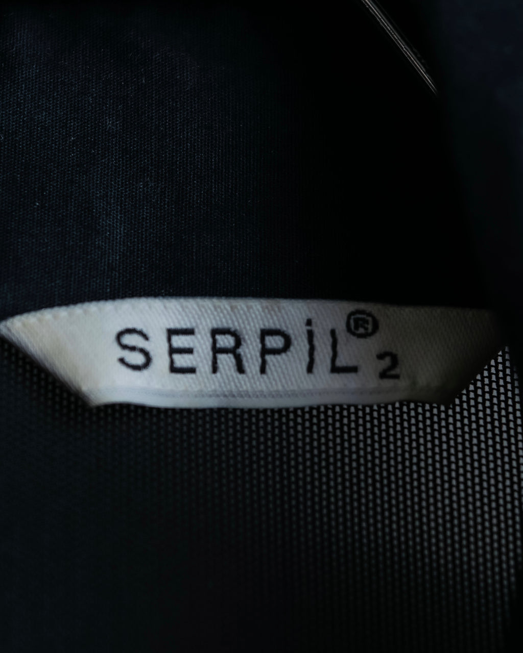 Vintage double zip ribbon flower design sheer jacket