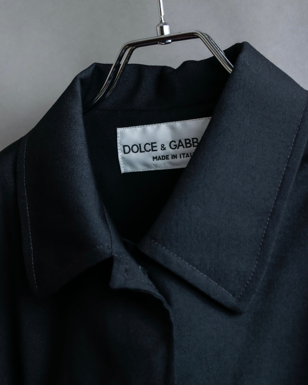 "DOLCE &amp; GABBANA" Waist shape wool soutien collar jacket