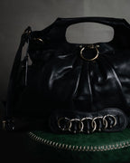 –SPECIAL– "Salvatore Ferragamo"
00’s Gancini ring-gathered nappa 2way bag